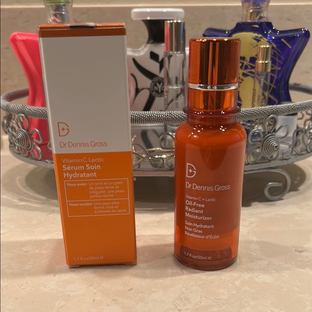 Orange Radiant Serum with Dropper for Skincare